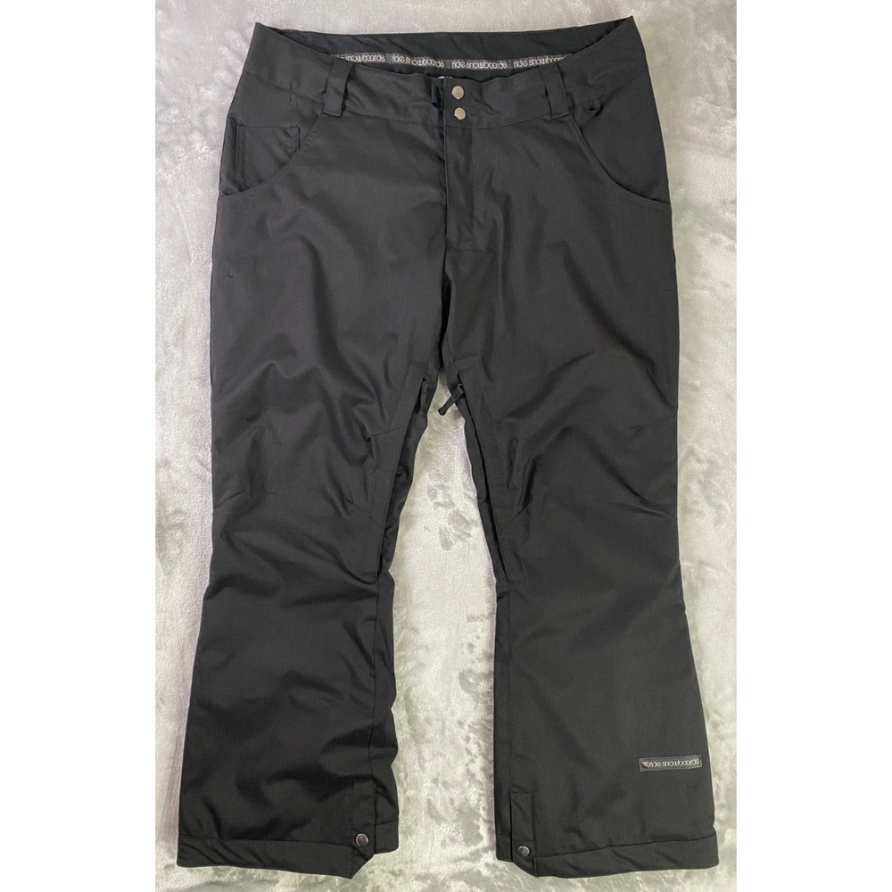 Ride Warpig Twinpig Snowboard Pants Mens L Black Hydrapel Insulated Winter Gear